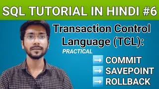 TCL Command || Commit || Rollback || Savepoint ||  SQL Commands in Hindi ||