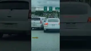 Car Hits Audi In Front Of Cop