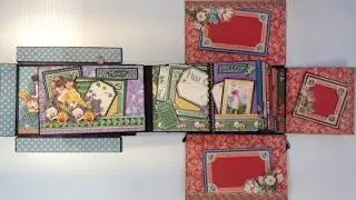 How To Make the 7 1/2 x 5 Pocket Flip Page for the Children`s Hour Mini Album