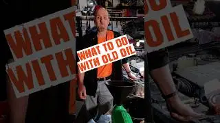 How To Dispose of Old Motor Oil #automotive