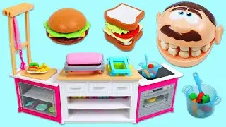 Pretend Cooking For Mr. Play Doh Head!