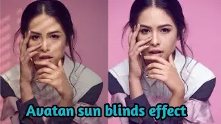EDIT FOTO BAYANGAN SINAR MATAHARI/AVATAN SUN BLINDS EFFECT