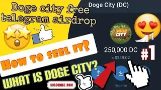 doge city free telegram airdrop / how to sell it? /what is paint?