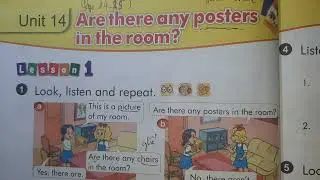 Tiếng Anh Lớp 3 Unit 14 || ARE THERE ANY POSTERS IN THE ROOM