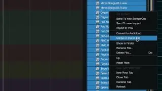 Importing Stereo Tracks into 