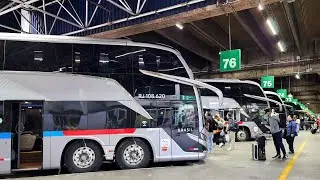 Movimentação de ÔNIBUS. Terminal Rodoviário Tietê