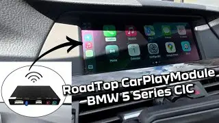 RoadTop CarPlay Android Auto Smart Module Interface for BMW F10 CIC Review