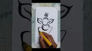 Easy Marker Drawing // Ganesh Ji Drawing with Marker pen