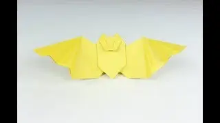 Origami Flapping Bat; How to Make an Origami Bat  Halloween Origami Instructions