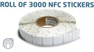 GoToTags NFC Sticker 3k Roll - NTAG213 - 25 x 25 mm Square