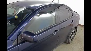 Дефлекторы (ветровики) окон 2D - MITSUBISHI LANCER (X) 2007-2016г.в. Седан - strelka11.ru