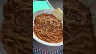 Mix sauce spaghetti || Italian food||😍😍😍 #shorts #cheesy #pasta #spaghetti