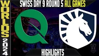 FLY vs TL Highlights ALL GAMES | LoL Worlds 2024 Swiss Stage Day 9 Round 5 | FlyQuest vs Team Liquid