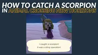 How to catch a scorpion in animal crossing new horizons