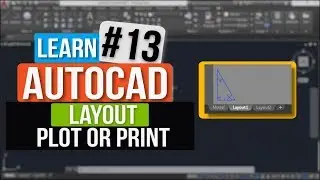 Autocad Tutorial In Hindi || Layout || Plot or Print