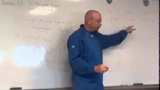 Section 8-2:  The Pythagorean Theorem and its Converse