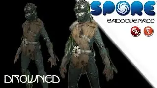 Minecraft Drowned (No mods::Timelapse::Creepy and Cute)