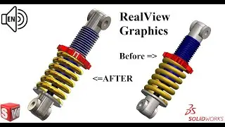 How to ACTIVATE RealView Graphics SolidWorks Tutorial 2021 step by step!