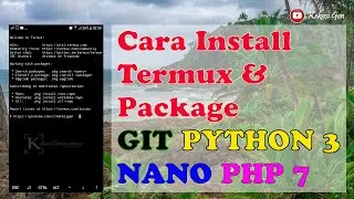 how to install termux and the python git php nano package