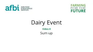 AFBI Dairy Open Day - Sum up