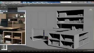3dsmaxTutorials, Tutorial on 3D Modeling an Office Interior Furniture in 3dsmax ( Part 3)