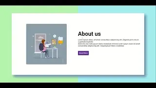 Responsive about us page using HTML and CSS