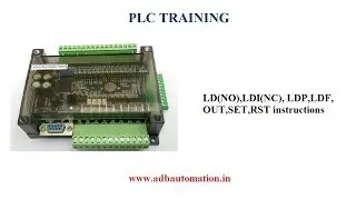 PLC TRAINING – PART 3 – NO NC OUT SET RESET instructions training in  GX WORKS2 SOFTWARE