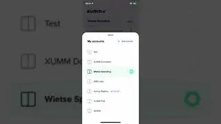 Switching accounts in XUMM by holding the Home button