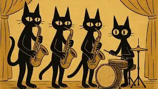 Black Cats & Deep Bass: Stylish Swing Jazz for Clear Focus