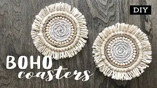 DIY Boho Coasters | Cosy Home Decor | Easy Craft Tutorial