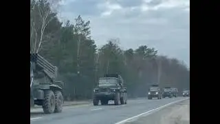 #беларусь  "Гради" (гади) з білоруського бреста повзуть в Україну. 25.02.22
