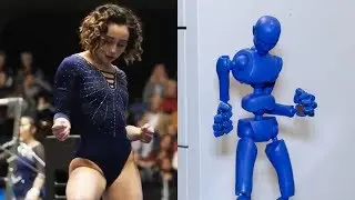 Replicating Katelyn Ohashi's Gymnastics Routine in Stop-Motion