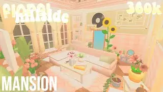 Bloxburg: Floral Hillside Mansion | House Build | 360k
