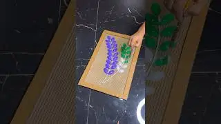 Unique Floral Wall Decor Idea DIY Craft #short #reel #viralshort #viral #youtubeshort #craftideas