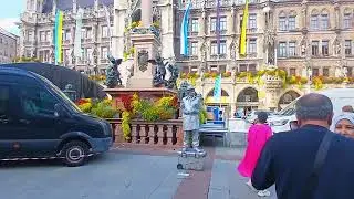 Marienplatz before October festival | Raw footage #Germany #Octoberfest