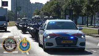 Verkeerspolitie Rotterdam begeleidt Gendarmerie Escorte Presidentiëlle naar Tour de France Femmes!