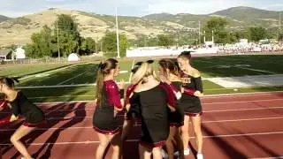 VHS (Viewmont High School) Cheerleaders Football game 8-29-2014