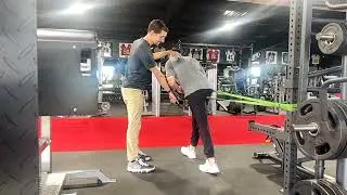 Standing Hamstring Stretch With Band
