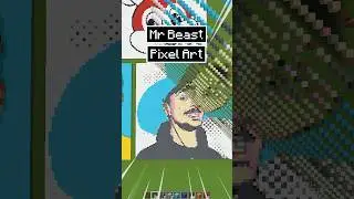Minecraft Satisfying MrBeast Pixel Sand Art Fall 