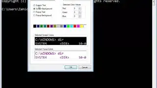 How to chanage colour of font in CMD (Windows 7)