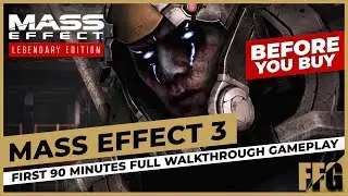 MASS EFFECT 3 REMASTERED (2021) 90 Minute Full Gameplay Walkthrough Legendary Edition No Commentary