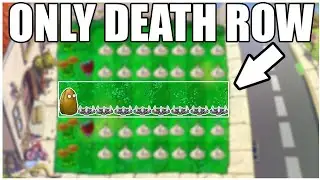 Only One Row Can Be Used To Take Out The Zombies | Plants VS. Zombies Challenge