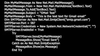 Sendmail from .NET Application using Visual Basic .NET