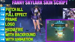 Fanny Skylark Skin Script With Backround +Logo +Frame +icon | Mobile Legends Bang Bang | Noobqueen P