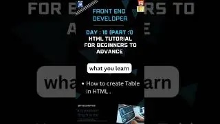 The 10-Day HTML Challenge That Will Change Your Coding Skills Forever ||  #html5 #shorts #coding