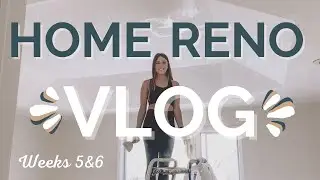 Home Renovation Vlog - Weeks 5 & 6 - Choosing Paint, Carpet Removal, Popcorn Ceiling & Sanding