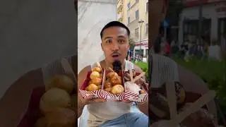 First time trying GREEK DONUTS🍩 #shorts #greece