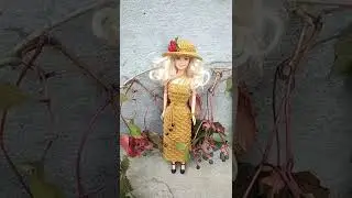 Платье для Барби 🍁🍂 #crochet  #hendmade #barbie