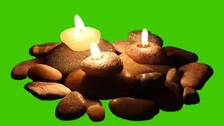 Candle Green Screen Effect No Copyright !! Stone Candle Burning !! Candle Chroma Key Effects