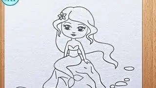 How to draw a mermaid